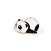 PromoçãoBroche de Panda Kung Fu Desenho Animado Fofo Estilo Japonês Emblema Pinos de Skate Clipe para Mochila Infantil
