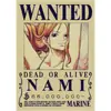 Envío Gratis Animación Clásica Dibujos Animados One Piece Wanted Luffy Póster Retro Papel Kraft Decorativo Pintura de Pared Pared