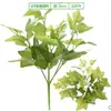 [Planta de Folha de Batata Doce de 7 Cabeças] Planta Simulada de Plástico Decoração Interna e Externa Flores Artificiais e Grama Artificial Decoração de Verdejamento Paisagismo