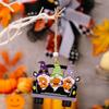 Decorações de Halloween Transfronteiriças Novas Gnomo Abóbora Carro Pingente de Madeira Festival Fantasma Pingente Fantasma BOO