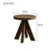 Silla Individual de Lectura de Ocio Tejida con Cuerda Estilo Wabi-Sabi para Exteriores, Silla Perezosa de Madera Maciza Impermeable para Balcón, Casa de Huéspedes, Patio