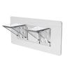 Soporte de pared triangular para armario, soporte de partición ampliada, sin perforaciones, pasta sin costuras, soporte de niveles, soporte, pasta fuerte