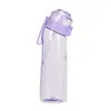 Taza perfumada de 650 ml con diseño de tres anillos y siete anillos, 0 azúcar 0 calorías, Anillo Cui Xiang, hecha de material tritan, resistente a altas temperaturas, taza de agua divertida