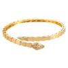 Pulsera de Hueso de Serpiente con Diseño de Resorte Abierto en Ambos Extremos, Moda Trendy para el Trabajo, Stock Listo Transfronterizo
