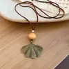 Alma Estilo Floresta~Colar de Planta Bolota Retrô Étnico, Gargantilha de Luxo Leve de Nicho, Novo Acessório de Pescoço Moda Chinesa para Mulheres
