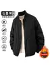 Chaqueta de algodón para hombre estilo piloto con forro de polar de grafeno para otoño e invierno, abrigo versátil de estilo callejero vintage, chaqueta holgada casual de moda