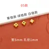 Accesorios de color arena dorada de larga duración para joyería DIY, oro antiguo, microincrustaciones de circonita, diamantes de colores, cuentas espaciadoras, pulsera, accesorio para tejer pulseras de hilo, cuentas