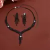 Preço Especial! Atacado de Joias Novas Europeias e Americanas da Moda Conjunto de Colar e Brincos Gema de Cristal de Alto Nível Gota d'Água