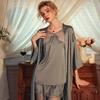 Lencería Sexy para Mujer, Gama Alta, Usable Afuera, Conjunto de Pijama Camisola Sexy de Seda de Hielo Puro Deseo 1655 (Transmisión en Vivo de Tiktok)