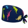 Gorros Quirúrgicos de Trabajo Transfronterizos para Hombres y Mujeres, Algodón Estampado Color Sólido Ajustables, Gorros de Cocina para Enfermeras, Salón de Belleza Dental