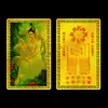 Los fabricantes suministran en stock todo tipo de tarjeta metálica de Buda Guanyin Tarjeta Ping An tarjeta dorada cuerpo de tarjeta de aleación de magnesio de aluminio tarjeta