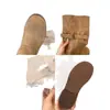 Botas de Motocicleta Largas Lavadas a la Piedra con Efecto Desgastado de Color Retro para Mujer Botas Nuevas de Tacón Grueso hasta la Mitad de la Pantorrilla Botas de Trabajo de Caña Alta
