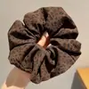 Otoño Invierno Estilo Coreano Cuadros Lazo para el Pelo de Intestino Grande Mujer 2026 Nuevo Gama Alta Súper Grande Cuerda para Moño Flor en la Cabeza Accesorios para el Cabello