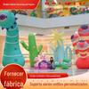 Flor Inflável Pendurada Grande Personalizada Modelo Inflável Luminoso Flor Modelo de Desenho Animado Artificial Decoração de Exibição de Shopping Center Gigante