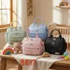 Nueva bolsa de mamá transfronteriza de gran capacidad, aislamiento de papel de aluminio, resistente al agua, bolsa para bebé multipropósito para viajar con niños