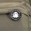 Broche de Fantasma de Halloween Emblema de Metal Acessórios para Roupas Pino de Lapela Padrão Geométrico Redondo Atacado de Fábrica
