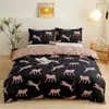 Juego de ropa de cama moderno minimalista de tres piezas para comercio exterior transfronterizo (funda de edredón, sábana bajera, funda de almohada) disponible para personalización desde el fabricante