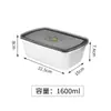 Caja para Conservar Alimentos Frescos de Acero Inoxidable 304, Caja Sellada para Almacenamiento de Frutas y Alimentos Frescos en Refrigerador, Caja para Preparación de Cocina, Gran Capacidad