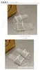 Pantuflas Transparentes de Cristal para Mujer de Celebridad de Internet, para Verano al Aire Libre, Zapatos de Cristal Estampados Antideslizantes, Pantuflas de Mujer Estilo Hada Princesa Estilo Coreano
