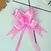 Comercio exterior transfronterizo 12 tamaño pequeño forma de corazón de rosa lazo impreso flor de tirar a mano Flor de tirar cinta empaque de regalo flor de tirar lazo flor