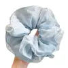 Scrunchie com vibe feminina, elástico de cabelo coreano fofo, acessório de cabelo estilo preguiçoso oversized, faixa de cabelo para coque