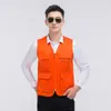 Colete de verão atacado camisa de publicidade de supermercado roupa de trabalho colete grupo de voluntários masculino atividade colete logo estampado