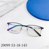 Gafas de hombre 2022 estilo business casual montura de ceja titanio beta montura de titanio semi titanio montura ligera montura con recubrimiento IP 29099