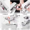 Mini máquina de coser manual portátil, micromáquina de coser doméstica, artefacto de costura simple de bolsillo, pequeña máquina de sastre