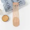 Nuevos calcetines de mujer ultra finos de mariposa para primavera y verano, tipo azafata, súper elásticos, antienganches, amigables con la piel, resistentes al desgaste, color liso, simples, invisibles