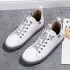 Zapatos blancos 2021 otoño e invierno nuevos cuero banda elástica planos Deportivos para mujer casuales Moda para mujer Zhongbang suministro directo