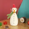 Decoración navideña transfronteriza decoración de fieltro de lana lindo muñeco de nieve mini decoración para colgar en el árbol muñeco de Papá Noel venta al por mayor