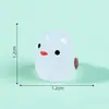 Nuevo producto transfronterizo: Figuritas de pollitos brillantes en miniatura, lindas decoraciones pequeñas, accesorios para manualidades, adornos para mini coches
