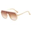 Nova Moda Óculos de Sol Tudo-em-Um Personalizados de Lente Dupla Ins Retrô Casual para Exterior Dirigir Rua Fotoshoot Óculos de Sol