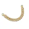 Ventas Directas de Fábrica de Hebillas de Cadena Corta con Anillas de Diamante, Cadenas de Joyería Cortadas a Mano, Accesorios de Cuero para Zapatos y Cadenas de Muñeca Premium para Teléfonos Móviles