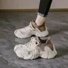 2025 Primavera e Outono Novo Estilo Tecido Voador Sapatos Meia Femininos Sapatos Preguiçosos Peça Única Popular Respirável Coco Esportivos e Casuais