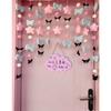 Cortina para Puerta de Perro Kulomi Yugui Habitación Corazón de Niña Puerta de Dormitorio Mesita de Noche Sala de Estar Decoraciones Creativas para el Hogar Cortina Colgante
