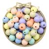 8mm/14mm Macarrón Color Mixto Acrílico Color Sólido Abalorio Abalorio Hecho a Mano DIY Accesorios para Cuerda de Mano