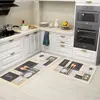 Alfombrilla Antideslizante para Suelo de Cocina al por Mayor Alfombra de Cocina de Franela Absorbente de Agua a Prueba de Aceite Fácil de Limpiar Felpudo de Cocina
