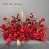Nova fileira de flores grande para casamento flor de seda decoração pronta fileira de flores de eucalipto passarela Estrada flor de casamento