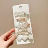 Grampos de Cabelo de Tecido Outono e Inverno Presilhas de Laço de Bebê Grampos de Cabelo Versáteis Totalmente de Tecido Presilhas Laterais de Bebê Acessórios de Cabelo para Meninas