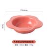Tazón para Gatos de Cerámica de Flores Creativo de Gran Diámetro Tazón para Gatos Lavabo para Gatos Suministros para Mascotas Tazón para Mascotas Tazón para Perros Tazón para Comida para Gatos