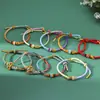 Pulsera de Nudo Wenchang Estilo Nuevo, Cuerda de Colores, Hilo Rojo Tejido a Mano, Buena Suerte en los Exámenes, Pulsera DIY de Pez Koi