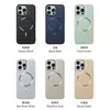 Funda Magnética Metálica Ultra Delgada de Círculo Delgado para Teléfono Móvil Adecuada para Iphone1615Promax Cubierta Protectora de TPU Mate con Tacto de Piel
