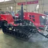 Tractor Pequeño de Orugas Multifuncional Micro de Doble Propósito para Agua y Sequía Máquina de Arado de Tierras Arado de Terrenos Agrícolas de Montaña