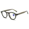 Elegantes de alta gama Retro Ovalados personalizados populares clásicos combinan con todo en stock suministro gafas de lectura anti luz azul 8272