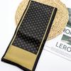 Nuevo Otoño e Invierno Corea del Sur Elegante Marca Grande Versátil Delgado Estrecho Largo Bufanda para Mujer Estampada Lazo Grande para Bolso Bufanda Decorativa