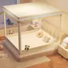 Mosquitero Bloqueador de Luz Modelo Nuevo 2025 para Dormitorio de Casa Cama de Niños Cortina de Cama Dosel de Cama Integrado con Tres Puertas Anticaída Totalmente Cerrado