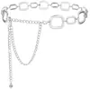 Cadena para el cuerpo geométrica hueca de empalme para la cintura, cadena para el cuerpo de playa dulce y fresca para mujer, joyería transfronteriza europea y americana, anillo sexy de chica caliente