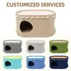 Nido de Gato de Fieltro, Rascador para Gatos, Casa para Gatos de una Pieza Resistente al Desgaste y que no Suelta Pelo, Casa para Gatos, Nido para Mascotas, Nido para Gatos de Doble Capa Engrosado