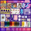 Kit de Material para Quilling para Iniciantes, Pintura em Quilling, Ferramentas Manuais DIY, Tiras de Papel para Quilling, Cola, Desenho Linear para Estudantes